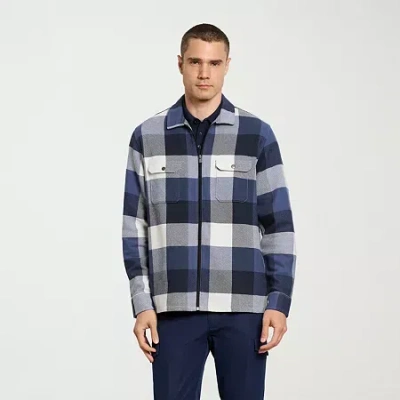 Van Heusen Weekend Mens Shirt Jacket In Blue