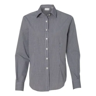 Van Heusen Women's Gingham Check Shirt In Grey