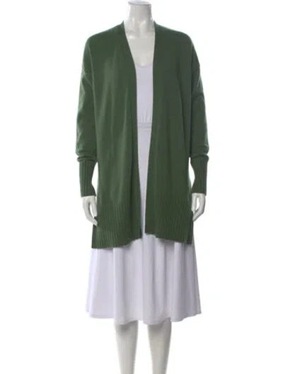 Pre-owned Van Kukil V-neck Sweater In Green