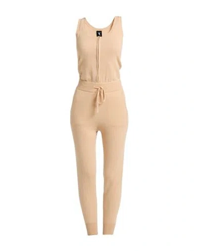 Van Kukil Woman Jumpsuit Sand Size L Cashmere In Beige