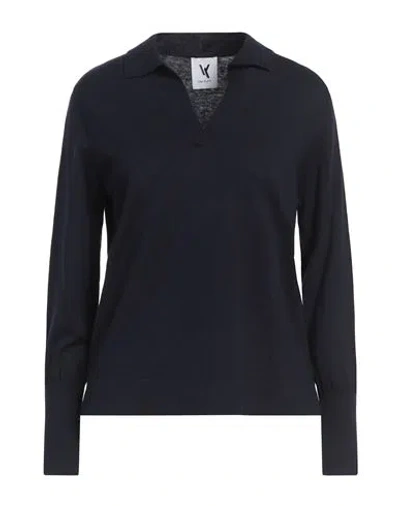 Van Kukil Woman Sweater Midnight Blue Size S Cashmere