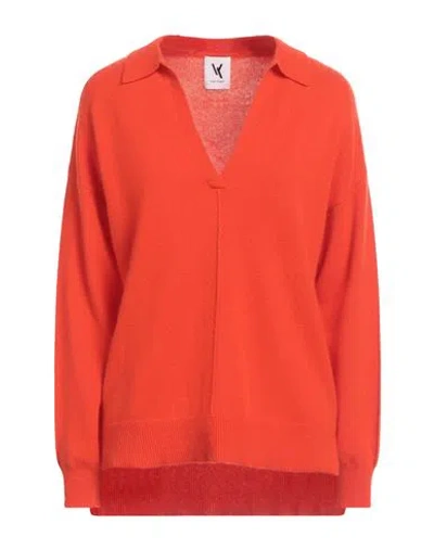 Van Kukil Woman Sweater Orange Size L Cashmere