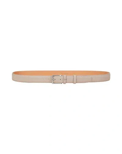 Van Laack Man Belt Blush Size 43 Leather In Pink