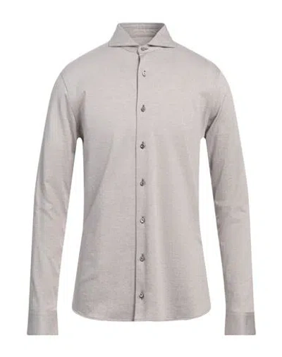 Van Laack Man Shirt Light Brown Size Xxl Cotton In Beige