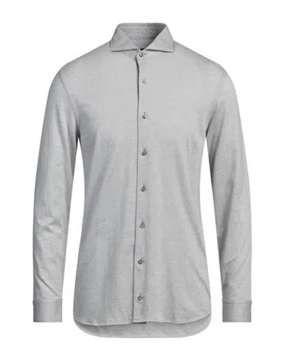 Van Laack Man Shirt Light Grey Size Xxl Cotton