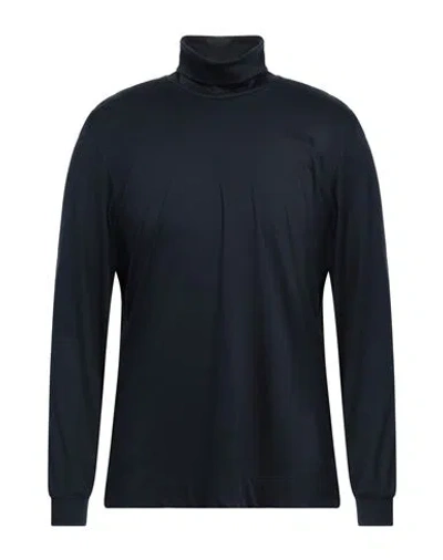 Van Laack Man T-shirt Midnight Blue Size Xxl Cotton