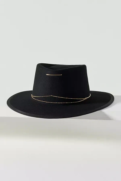 Van Palma Anna 100% Wool Rancher In Black
