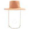 Van Palma Apricot Ulysse Fedora Hat In Orange