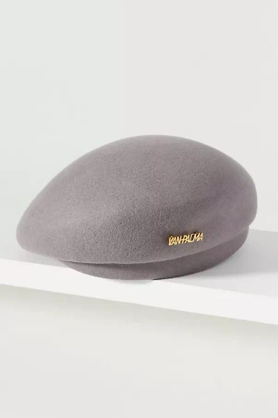 Van Palma Carl Wool Beret In Grey