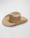 Van Palma Diego Straw Cowboy Hat In Beige