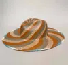 Van Palma Ema Straw Large Brim Hat In Multi