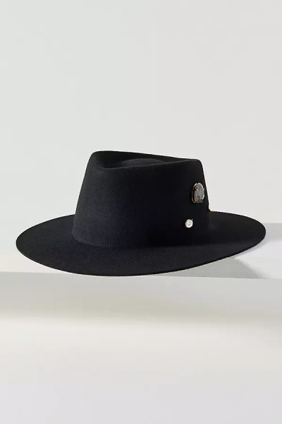 Van Palma Georgina Wool Rancher In Black
