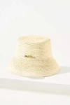 Van Palma Gina Straw Bucket Hat In Beige
