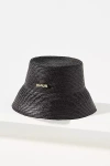 Van Palma Gina Toquilla Straw Hat In Black