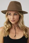 Van Palma Joe Chin Strap Hat In Sand In Brown