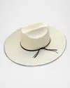 Van Palma Leandro Hand Woven Large Brim Hat In Natural