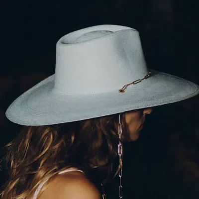 Van Palma Livy Junior Straw Hat In Baby Blue