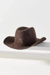 Van Palma Loris Wool Rancher Hat In Brown