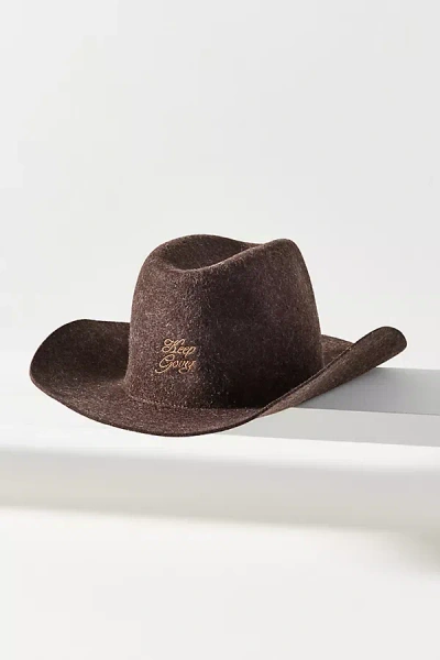 Van Palma Loris Wool Rancher Hat In Brown