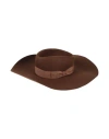 Van Palma Man Hat Brown Size 7 ⅛ Merino Wool In Brown