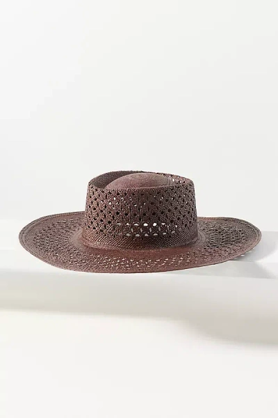 Van Palma Opale Jr Boater Hat In Brown