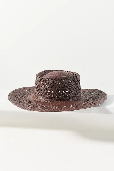 Van Palma Opale Jr Boater Hat In Brown