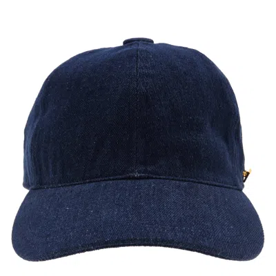 Van Palma Palm Tree Embroidered Denim Baseball Cap