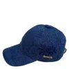 Shop Van Palma Palm Tree Embroidered Denim Baseball Cap In Blue