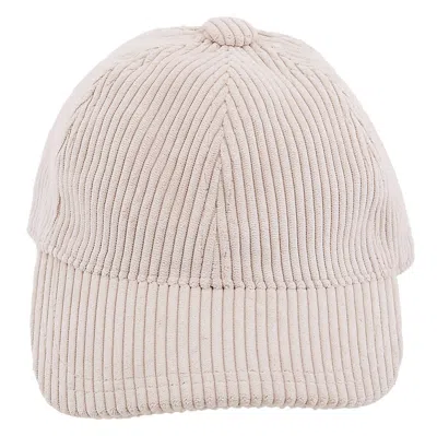 Van Palma Ray Velvet Cord Hat In Neutral