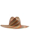 Van Palma Terra Beige Ema Straw Large Brim Hat