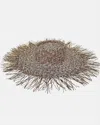 Van Palma Women's Aurora Sun Hat In Black And Natural In Multi