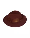 Van Palma Women's Basile Hat In Burgundy In Brown