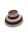 Van Palma Gina Xl Straw Bucket Hat In Brown