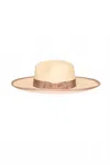 Van Palma Women's Gros Ribbon Straw Hat In Beige In Brown