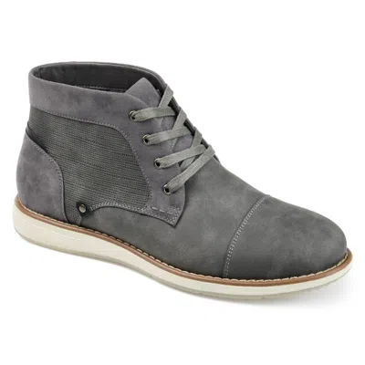 Vance Austin Medium And Wide Width Cap Toe Chukka Boot In Gray