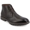 Vance Co. Men's Arturo Tru Comfort Foam Plain Toe Chukka Boots In Grey