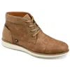Vance Co. Men's Austin Wide Width Tru Comfort Foam Lace-up Cap Toe Chukka Boots In Brown