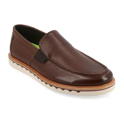 Vance Co. Dallas Mens Moc Closed Toe Loafers In Brown