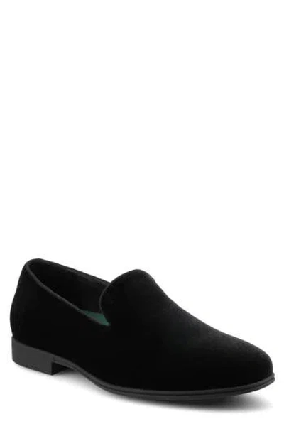 Vance Co. Vance Co Giovanni Plain Toe Loafer In Black Velour