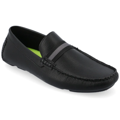 Vance Co. Men's Griffin Tru Comfort Foam Slip-on Driving Loafers In Black