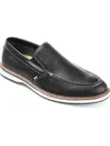 Vance Co. Harrison Mens Faux Leather Slip-on Oxfords In Black