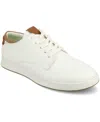 Vance Co. Men's Aydon Tru Comfort Foam Lace-up Casual Sneakers In White