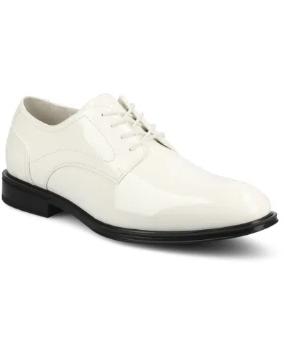 Vance Co. Men's Barclay Flexible Oxford Dress Shoe In Patent,white