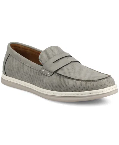 Vance Co. Men's Brantley Casual Flexible Penny Loafers In Grey