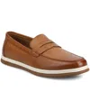 Vance Co. Men's Brantley Casual Flexible Penny Loafers In Tan