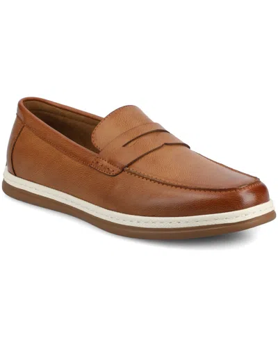 Vance Co. Men's Brantley Casual Flexible Penny Loafers In Tan