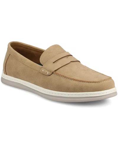 Vance Co. Men's Brantley Casual Flexible Penny Loafers In Taupe