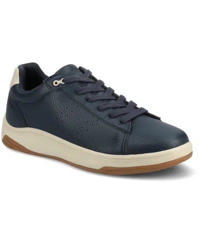 Vance Co. Men's Colt Comfort Low Top Flexible Court Sneaker In Navy