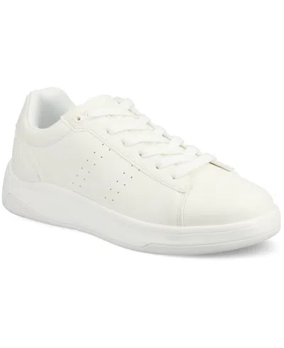 Vance Co. Men's Colt Comfort Low Top Flexible Court Sneaker In White