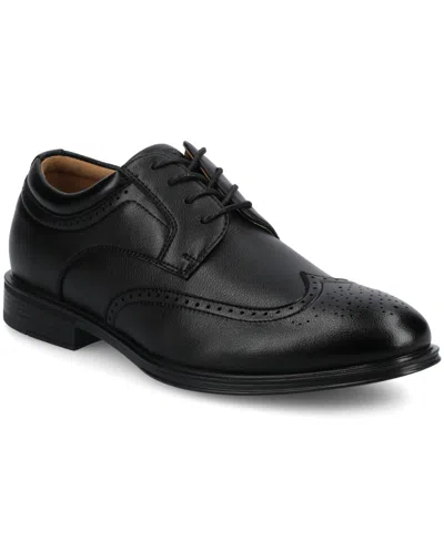 Vance Co. Men's Cormac Comfort Flexible Wingtip Oxford Dress Shoe In Black